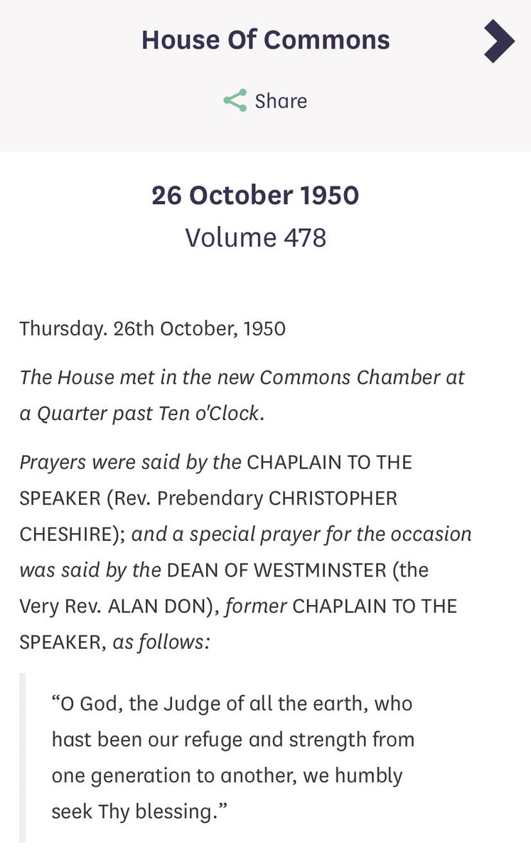 Monday is the 70th anniversary of the Commons sitting in its new chamber. The old chamber was destroyed by enemy bombing during the Blitz in 1941.