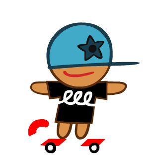 Jiro - Skater cookie