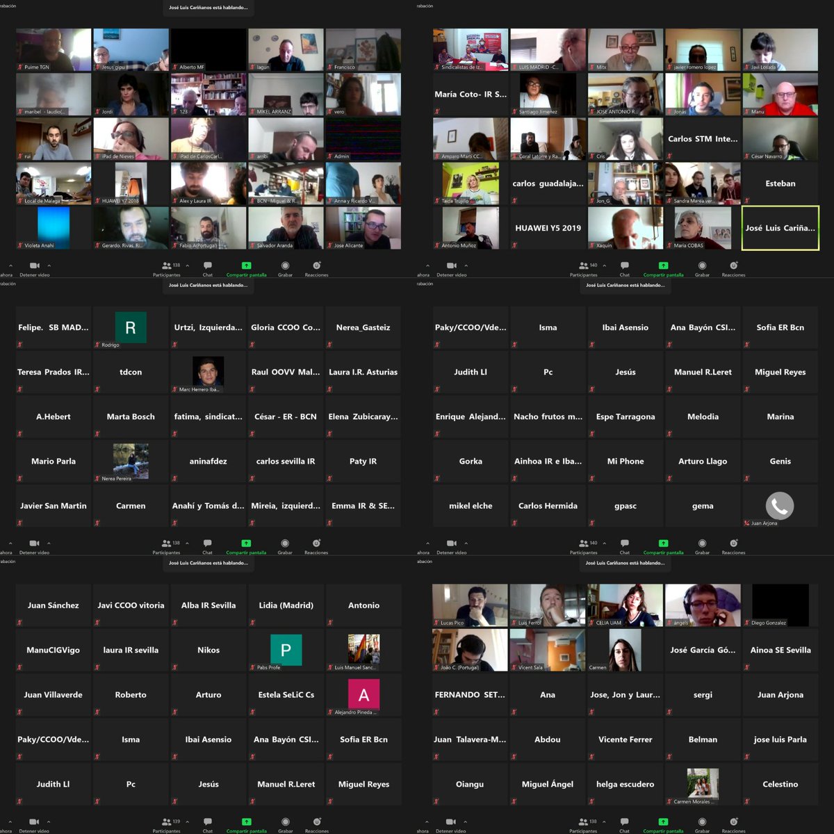 IzquierdaRevol's tweet photo. Más de 170 delegados y delegadas sindicales, trabajadores y trabajadoras de decenas de territorios y sectores estamos participando esta mañana en el Encuentro online de @SindIzquierda.

Contra la ofensiva patronal: sindicalismo de clase, combativo y asambleario ✊🏽 https://t.co/eI0Z0wAWbG