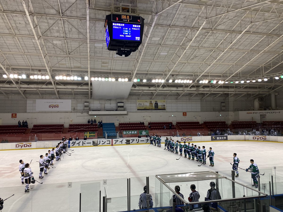 専修大学体育会アイスホッケー部 試合終了 結果 専修大学 3 3 青山学院大学 Gws 専修 1 0 青山学院 第3ピリオドシュート数 専修大学 12 11 青山学院大学 総シュート数 専修大学 31 31 青山学院大学