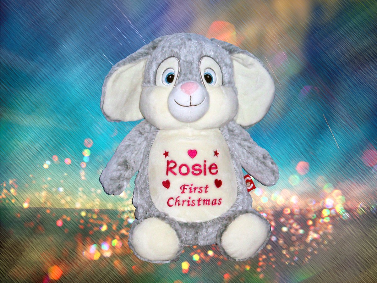 CuddlyLandTeddy's tweet photo. Get your personalised embroidered cuddly bunny (or bear, unicorn, penguin, puppy or many other animals) at https://t.co/ILLWstnNts https://t.co/H2Sf2an53X