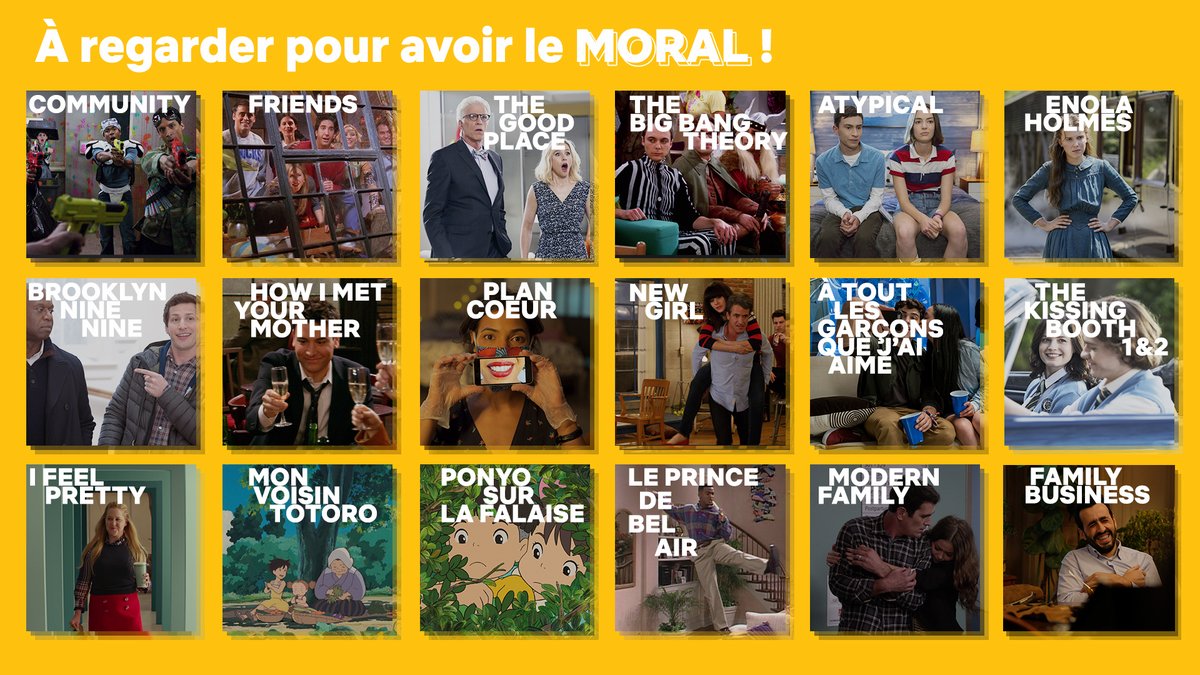 NetflixFR's tweet photo. Et vous, c’est quoi le show qui vous fait du bien en ce moment ? https://t.co/VVJIlJ1yQj