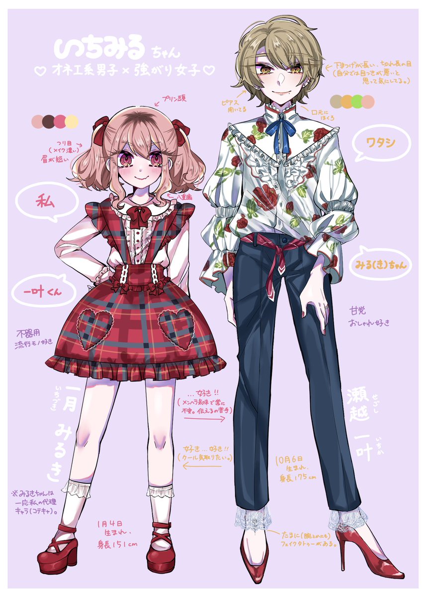 choco59late55's tweet image. 夢世界線設定資料(更新版2020.10～)