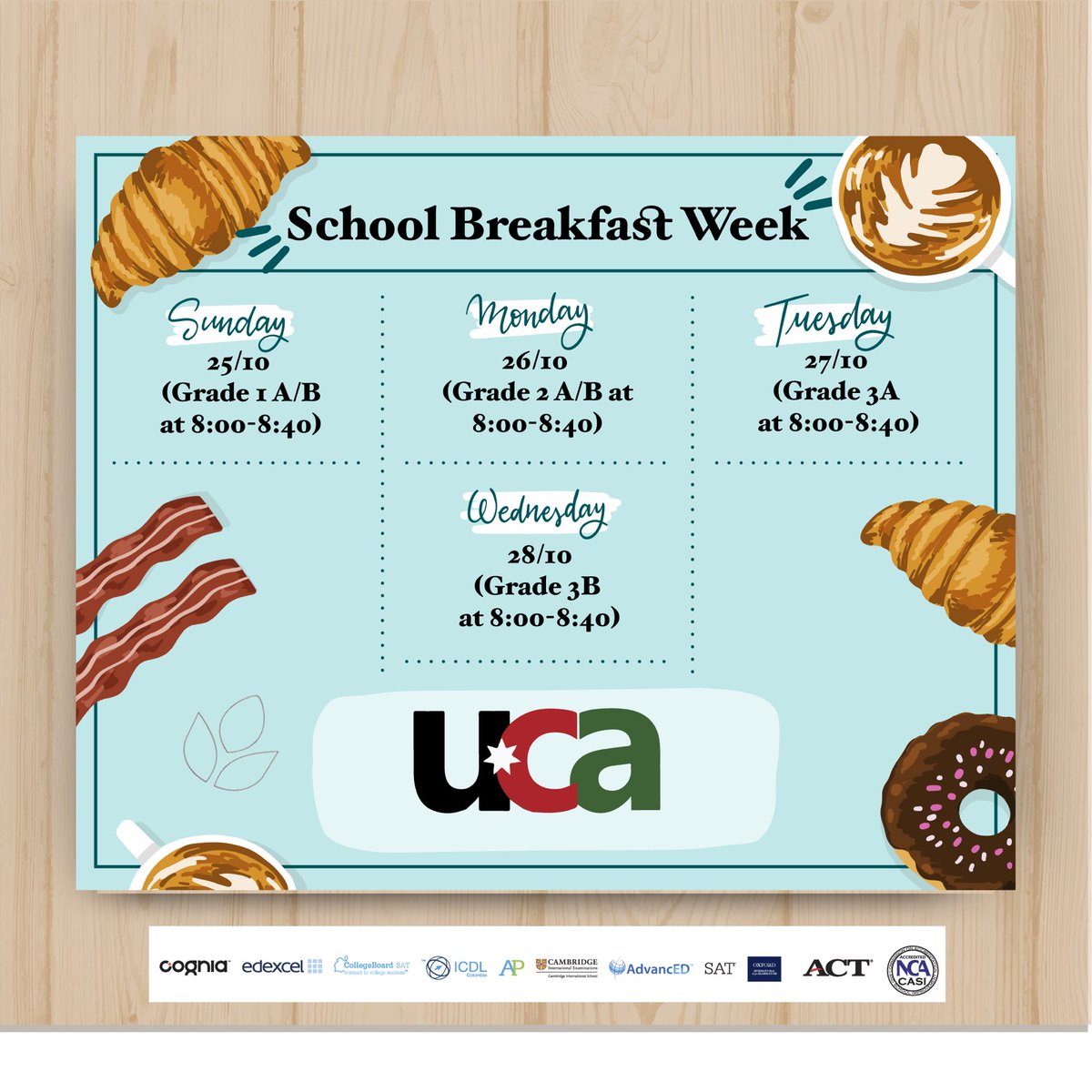 ucaamman1's tweet photo. “_School Breakfast Week_”

Breakfast Gathering Alert 🍎🍉🍞🥖🍳🥚🥑🍆🍅

Eating a school breakfast helps kids start the day right.

*Procedure*: Grades 1-2-3 Students will have their breakfast each section together *during their online class https://t.co/08QRUFV7i3