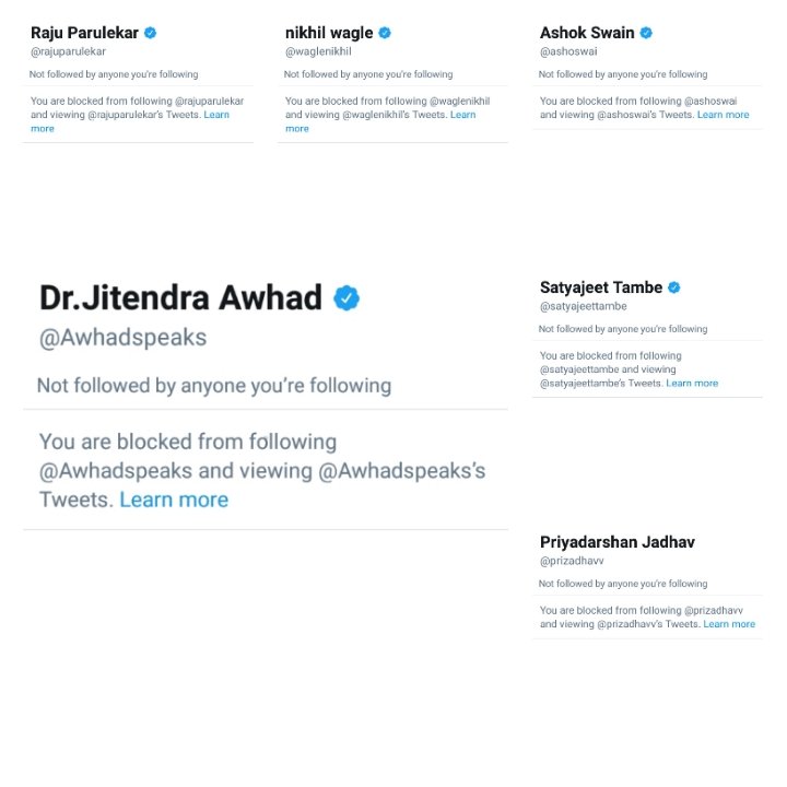 paramvaibhav's tweet photo. माझी #Block_list
तुमची पण दाखवा.
@KaduAmol
@malhar4you
@patil_speaks23
@R_LioNKinG_S
@RajeGhatge_M
@9900Vikram
@PadmakarTillu
@Hemant_M_Joshi
@mangeshspa
@swarraj5
@RakyaDadoos_ https://t.co/8kLNUVzGo8