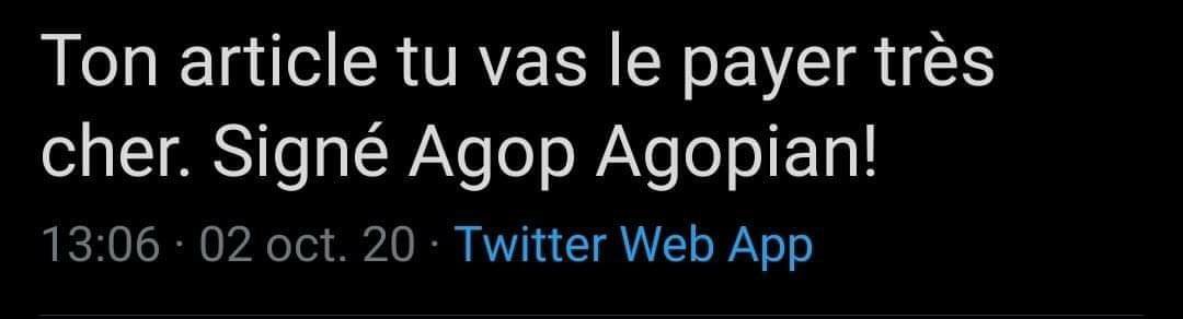 amerikansayagi's tweet photo. #Armenians instigating violence against @TF1 journalist for her obejctive coverage of the #NagornoKarabakh war. The ugly face of Armenian extremism.
#MerciTF1
#DefendTF1
#DontBelieveArmenia
#StopArmenianTerrorism https://t.co/7CaYtueg6j