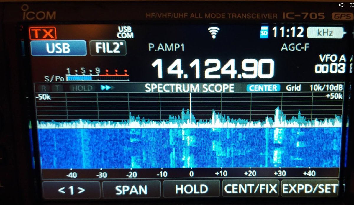 amsat_sm's tweet image. Using #sdrconsole DX Cluster monitor and external radio to control #ic705