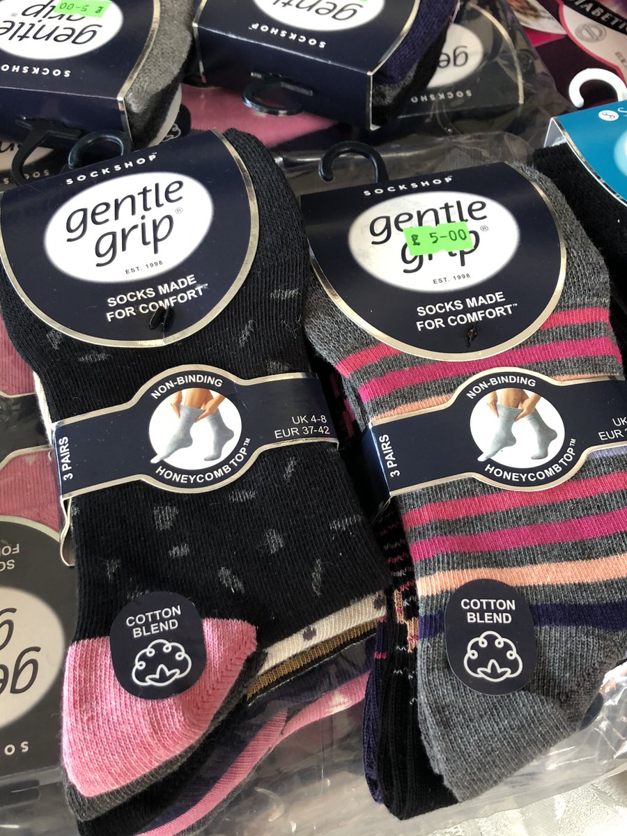 BagsGreene's tweet photo. Look at these lovely lot ! 
This are just some of our amazing socks , we have some for everyone; elastic/ no elastic , hiking socks , bed socks ,boot socks and more ! 
We our here @altrinchammkt again until 4pm . https://t.co/H689pUwz0r