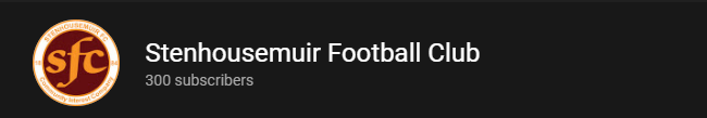 CMcIntyre1999's tweet photo. Hit 300 subscribers on the @StenhousemuirFC Youtube this morning! Things you love to see ⚽️ https://t.co/XcOrolzAuH