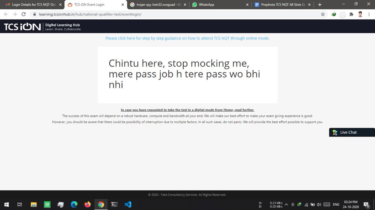 kamaal_ka_ladka's tweet photo. #tcserror
#tcsreconducttheexam https://t.co/yjhoR2FNsu