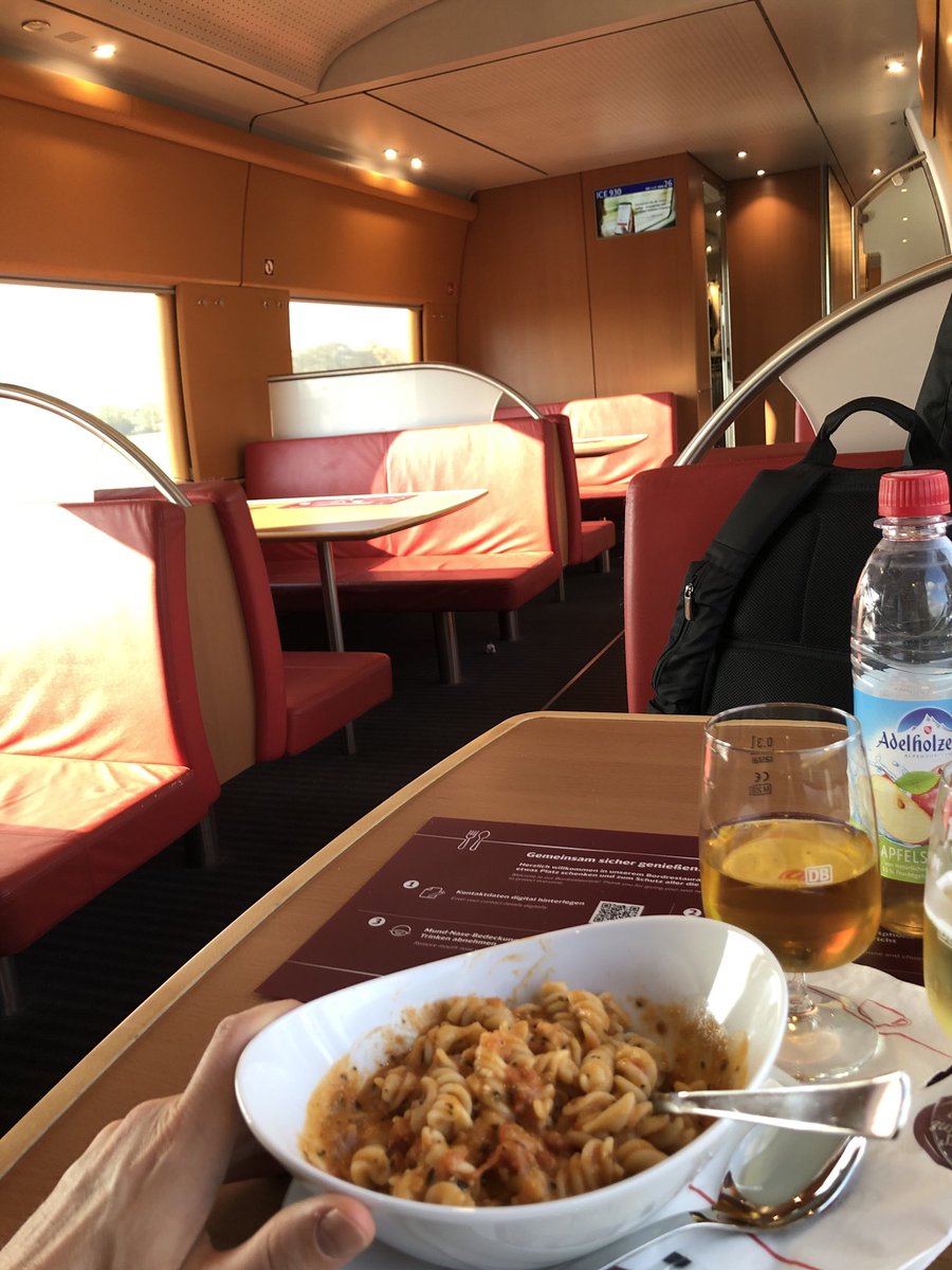 Got my own #ICE dining car on my way Berlin => Ffm nonstop.  Only #KimYongUn can beat this. But then who knows what they serve on that private train of his... thanks #deutschebahn. Makes me forgive you for a lot (not everything)