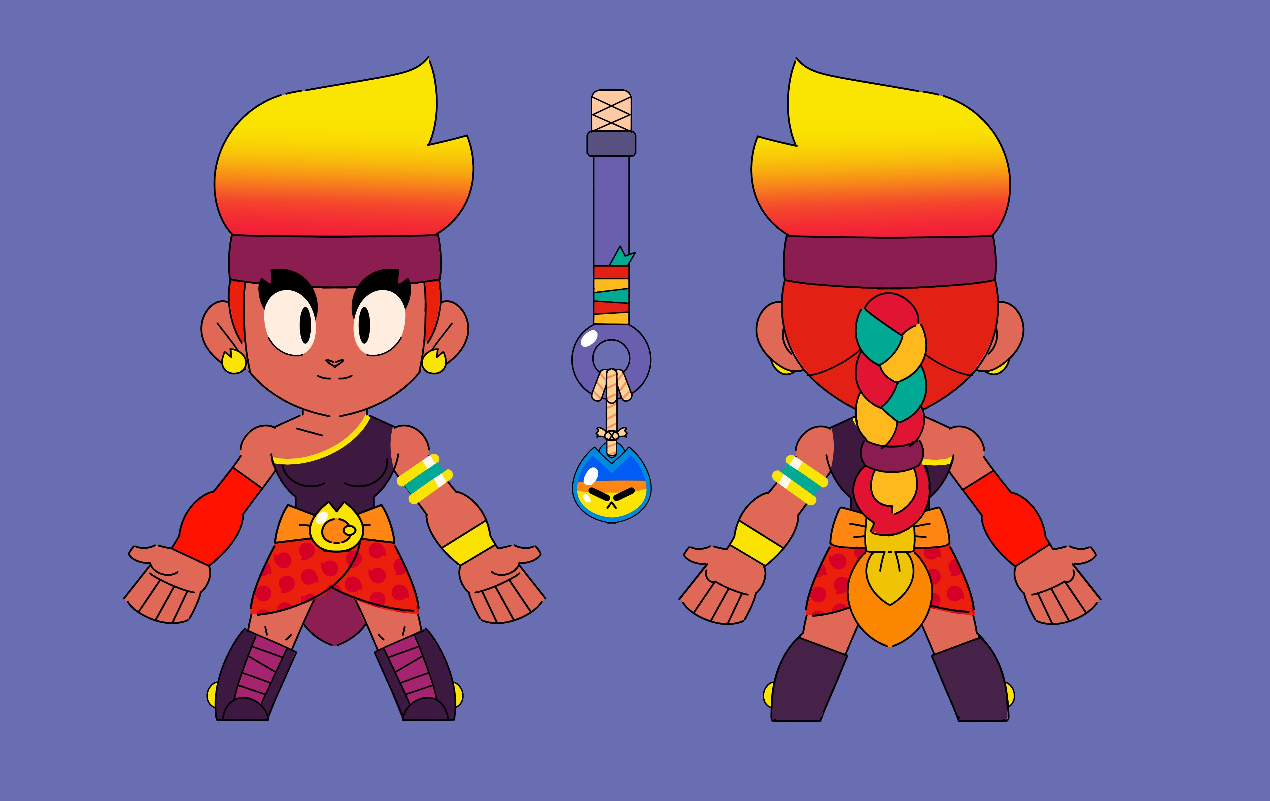 Paul On Twitter Here S Some Concepts Of Amber Brawlstars Characterdesign Conceptart - brawl stars front cover