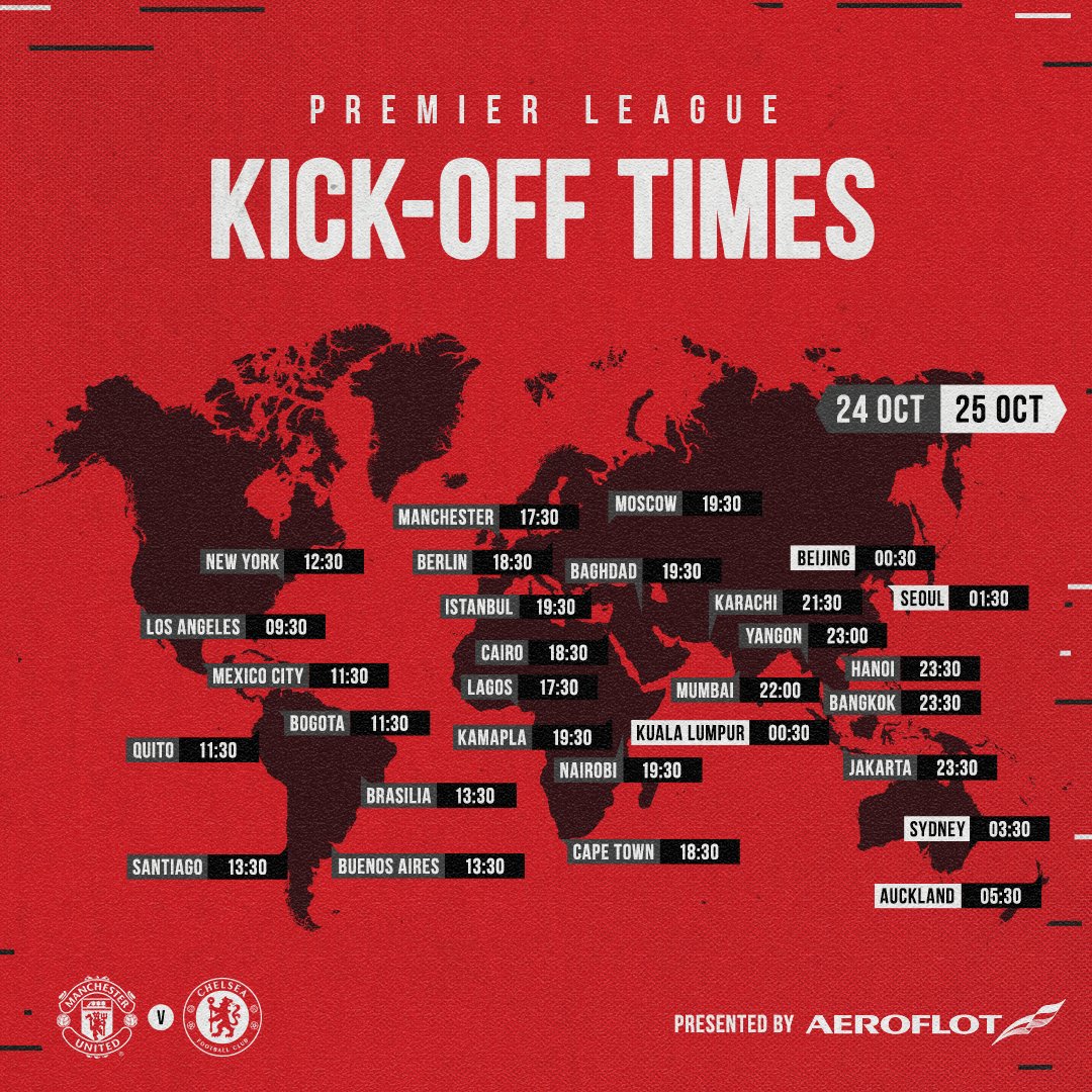 What time does #MUNCHE kick off where you are? 📍
🔴 #MUFC
✈️ @Aeroflot_World
🌍 #WeBringTheWorldTogether https://t.co/9kP8f9r2gU