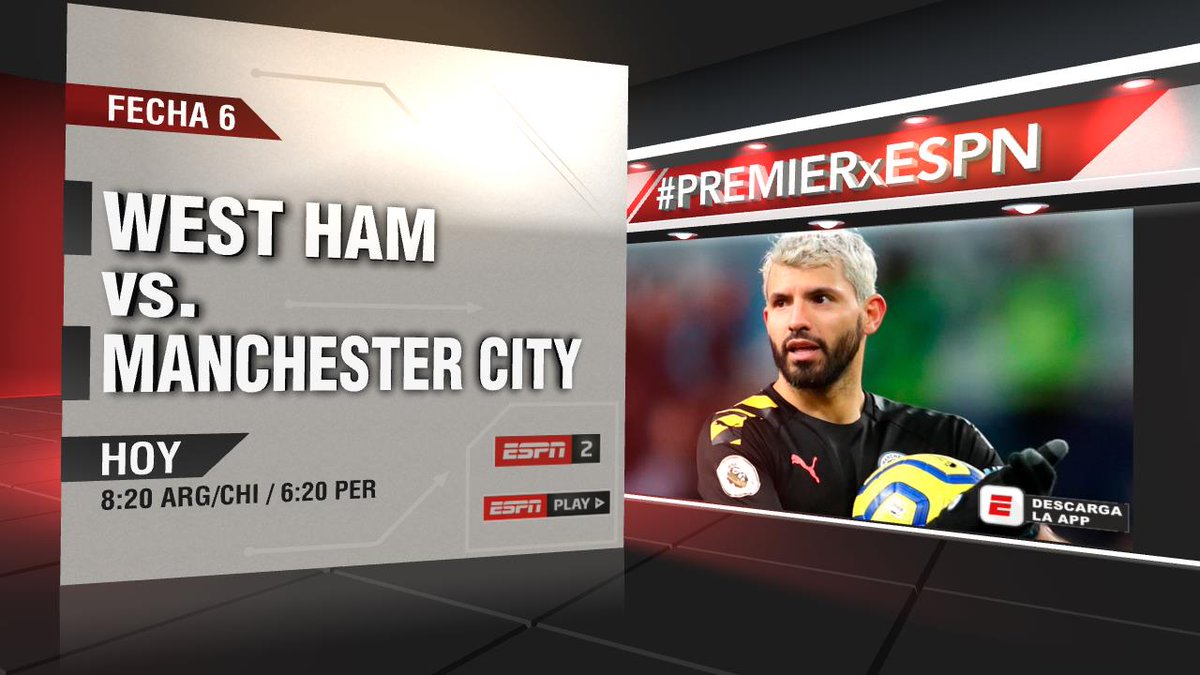 Desde temprano continúa la acción en la #PREMIERxESPN y te invitamos a disfrutar de West Ham-Manchester City, a través de la pantalla de #ESPN 2. ¡Sumate! https://t.co/OdTzxQTV13