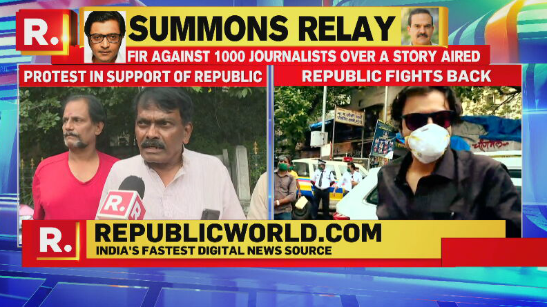 republic's tweet photo. #LIVE on #ParamBirScam | Country stands up in mass movement against injustice on Republic, Bengaluru protests in support. Watch here and share your views using the hashtag - https://t.co/RZHKU3wOei https://t.co/ilyvbtOaHn