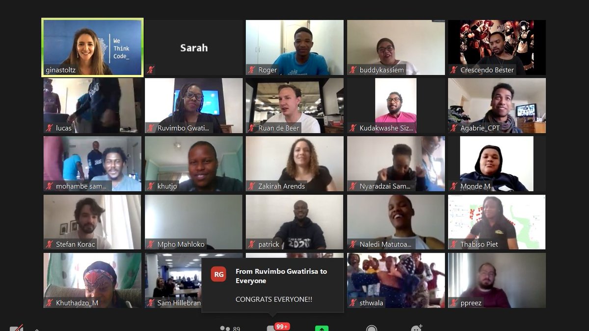 wethinkcode's tweet image. Congratulations to our Class of 2020! 
#WTC_Grad2020 #WTC_Alumni