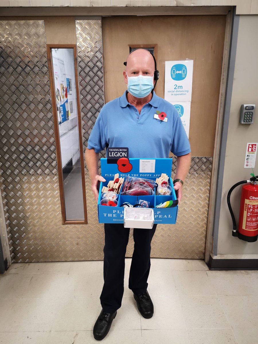 As there won’t be anyone collecting this year ... please pop in for your poppy too support this year ... available at the kiosk ... thanks very much from coop Tywyn 🌈💙