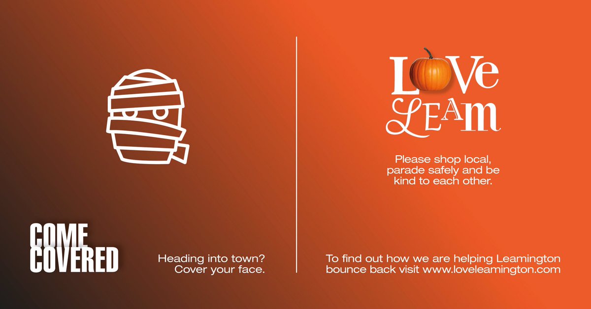 LoveLeamington's tweet image. Hey Leam🧡... we want to do everything possible to avoid going up a level. We need your HELP though...Please use &amp;amp; share our  themed reminders 🎃! Why not make one your email footer? Big thanks to the creator @CraigSpivey too! 🧡 #LoveLeam #InThisTogether #Covid19UK #LetsDoThis