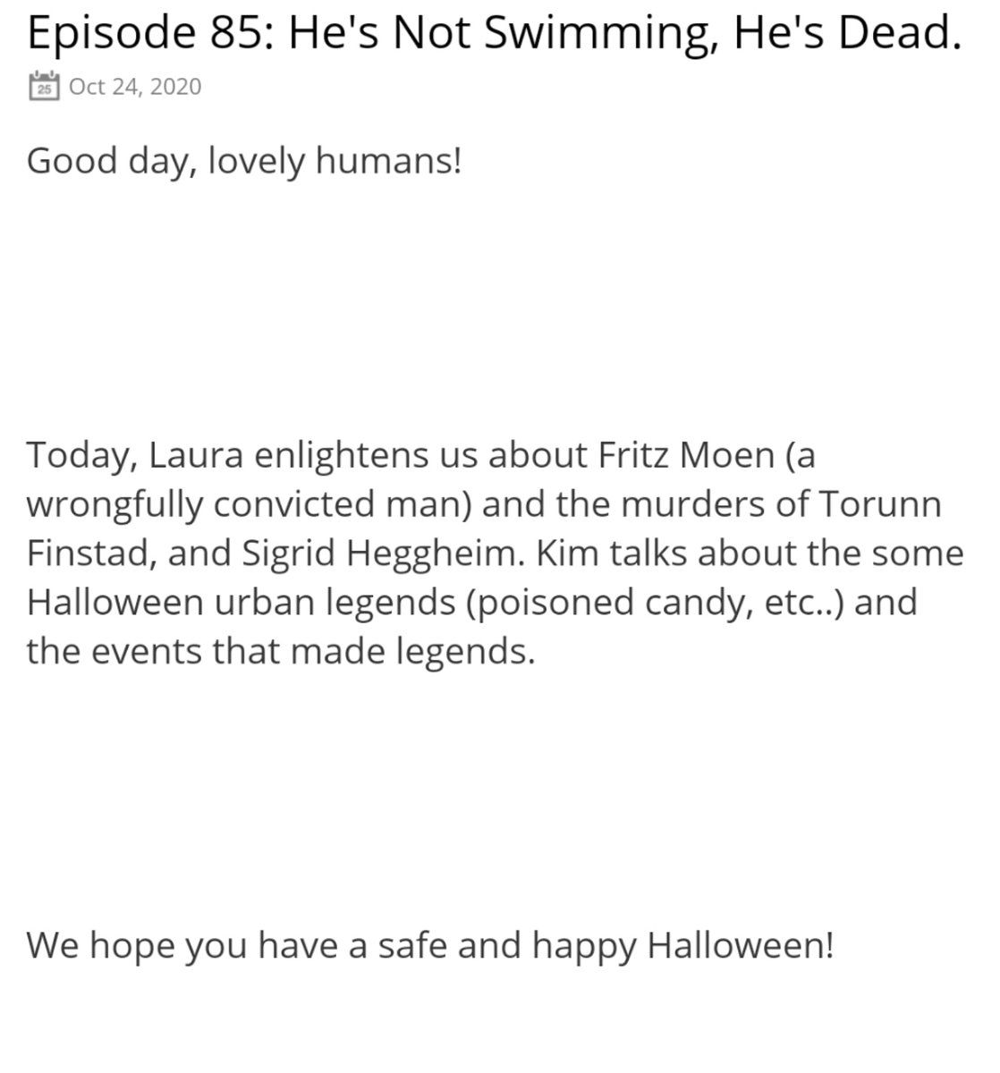 thedarkroastpod's tweet photo. We're up!
#truecrime #fritzmoen #wrongfulconviction #urbanlegend #poisoncandy #halloween #hauntedhouse #podcasts #ladypodsquad https://t.co/FPaTHAp0Jy