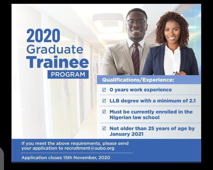 lindammie's tweet photo. Currently in the Nigerian Law School or looking for a placement for your NYSC Year? #law #legal #NYSCAssociate #NYSV
Apply here👇🏾
1. UUBO https://t.co/c00D7OuVox