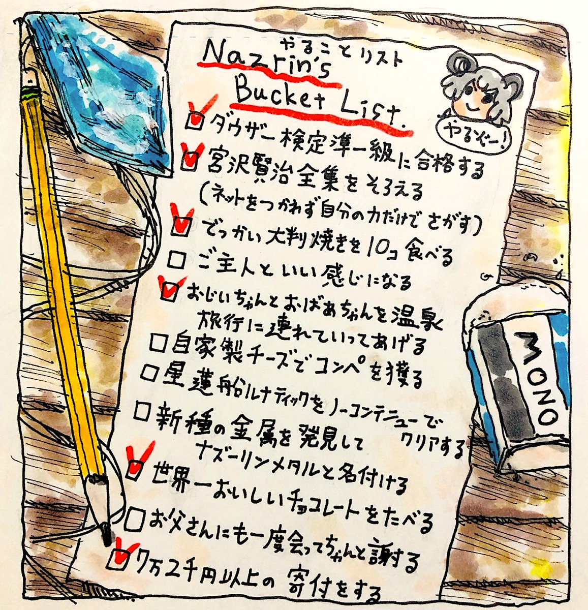 ナズーリンやる事リスト 