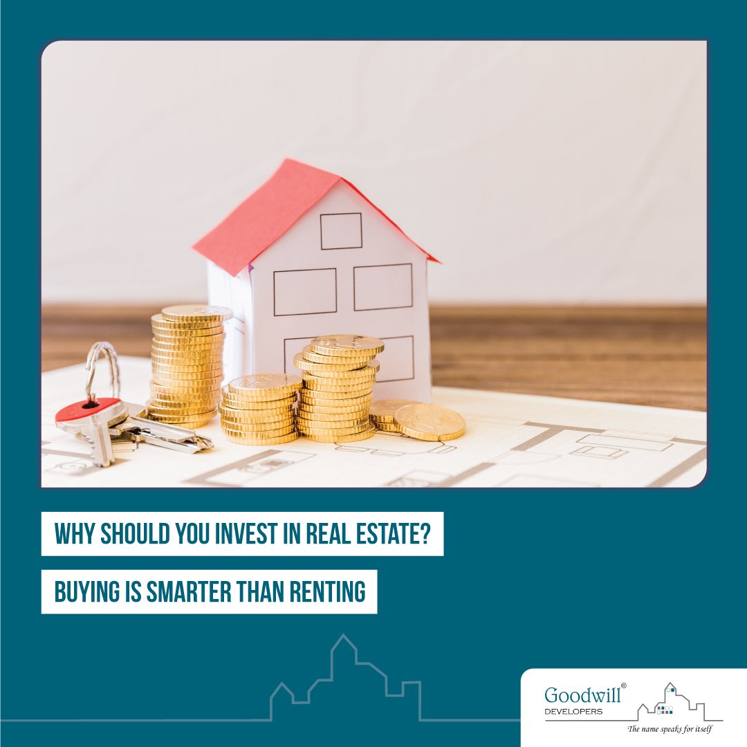 Goodwill_Develo's tweet photo. Owning a house can give you a sense of pride, accomplishment & happiness. Treat your EMI as a SIP & invest in your dream home today. Contact us for further details at 83 83 83 83 50.
#GoodwillUnity #Goodwilldevelopers #homeowner #propertyinnavimumbai #homeinvestment https://t.co/n49CCyDScX