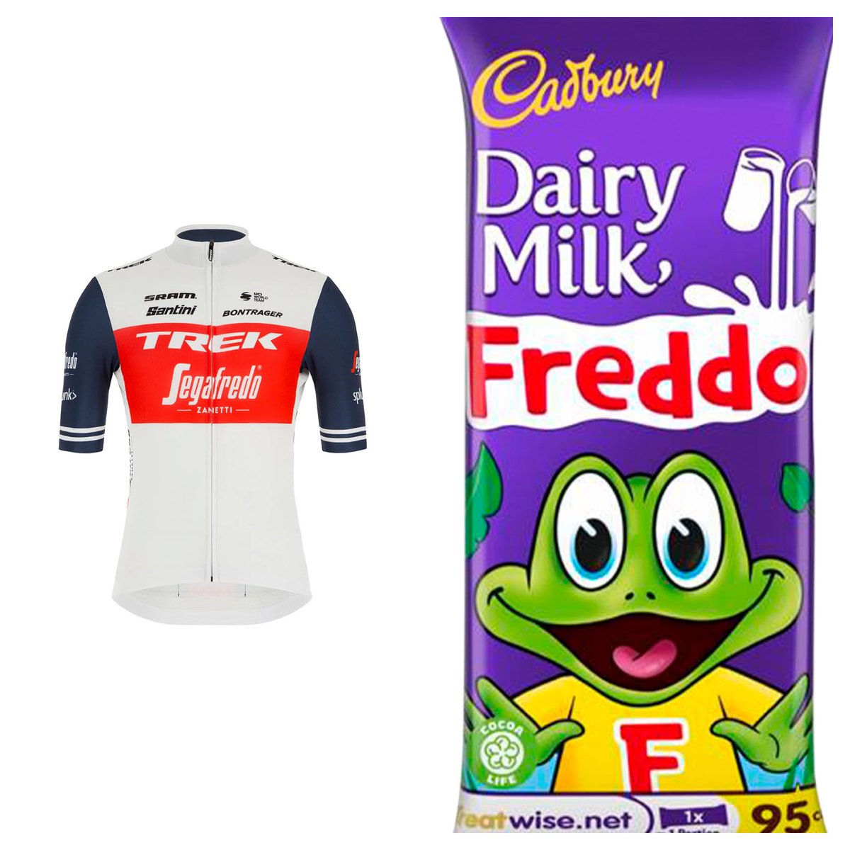 monkeylittle_'s tweet image. Trying to convince a 6 yr old that 
@TrekSegafredo and @CadburyIreland #FreddoBar are not related has not been easy. Would make my life easier if you folk could arrange a collaboration?