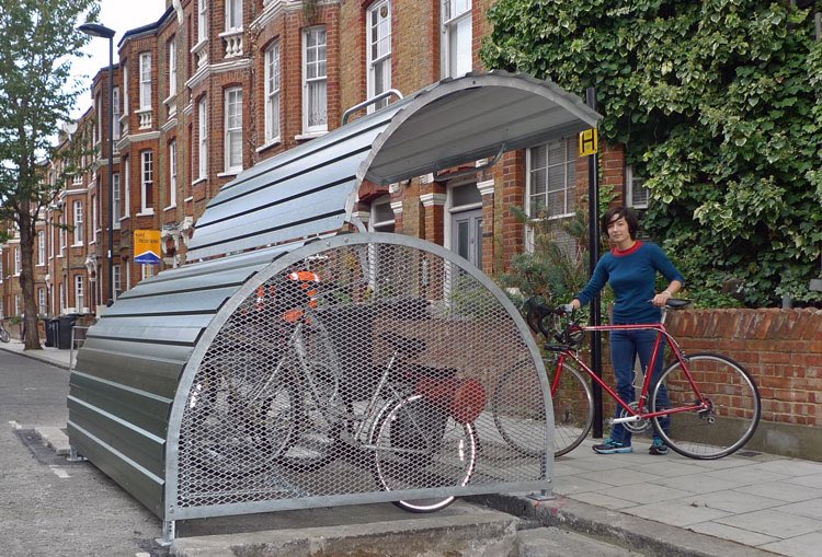 A cycle hanger is 2m wide & 2.5m long (half a car parking bay) - to secure 6 bikes costs £432 p/aElectric hummer coming in at over 5m long & over 2m wide will cost £21 p/a to park in our public space