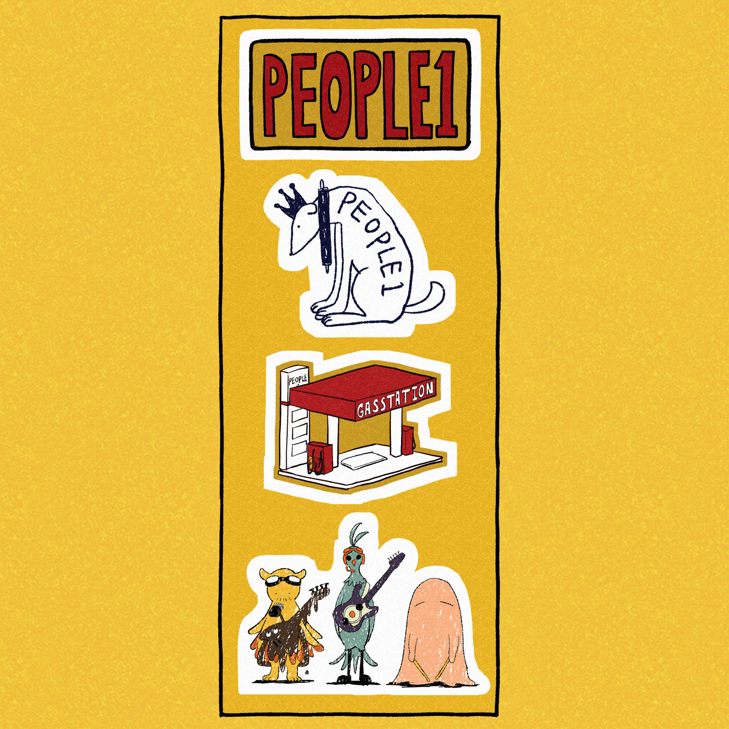 PEOPLE 1 ステッカー6種セット PEOPLE 1 ステッカー6種セット - メルカリ