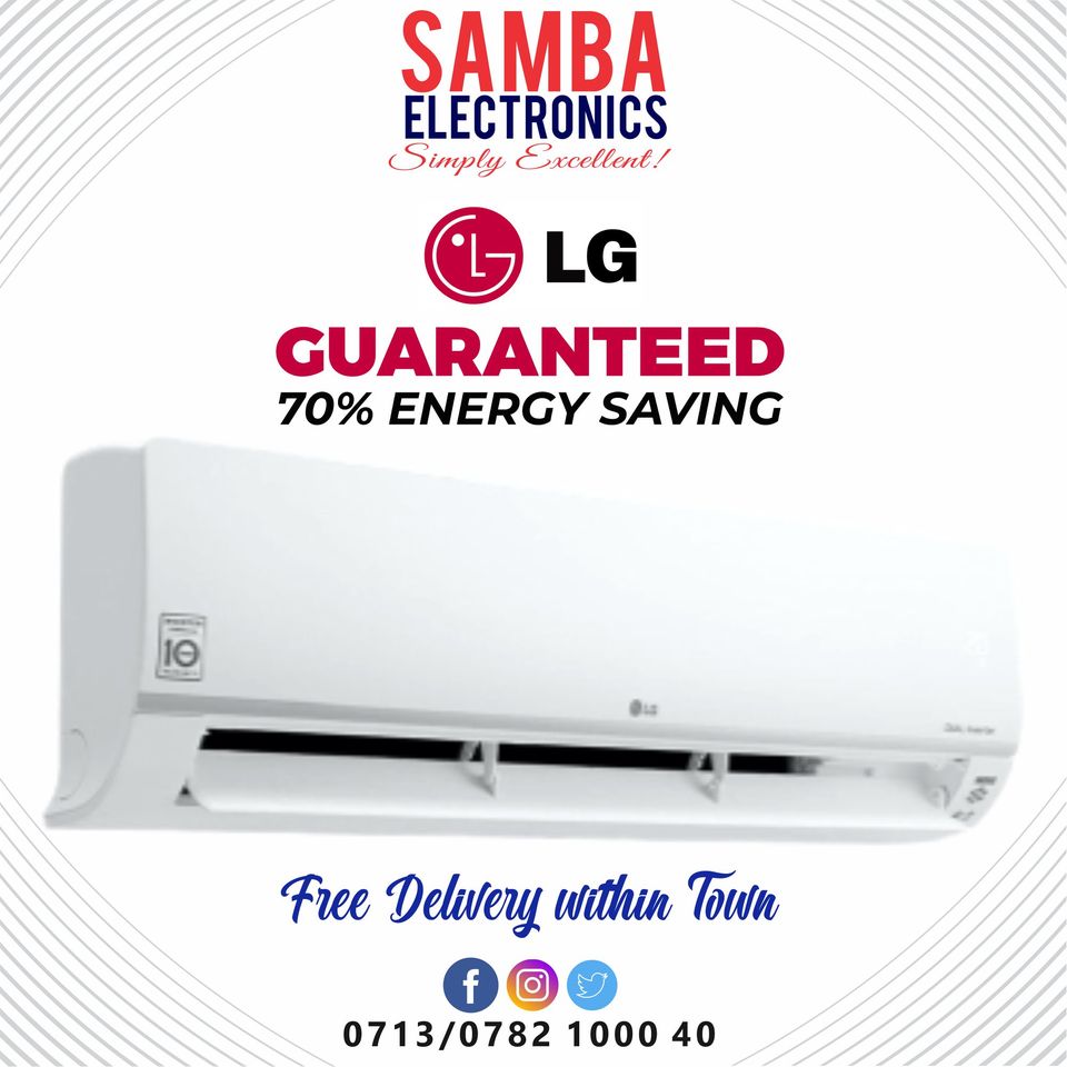 SambaElectronic's tweet photo. LG AIR CONDITIONER All Under One Roof! 12KBTU, 18KBTU, 24KBTU
#SambaElectronics #SimplyExcellent #kenya #mombasa #EastAfrica #Nyali #October #mombasakenya #LG #Beko #Samsung #AirConditioner #EnergySaver #SavePower #SaveToken #SaveKPLC #SaveAndSave #Save
#mombasaraha #nyali https://t.co/n5Iw4bNqMI