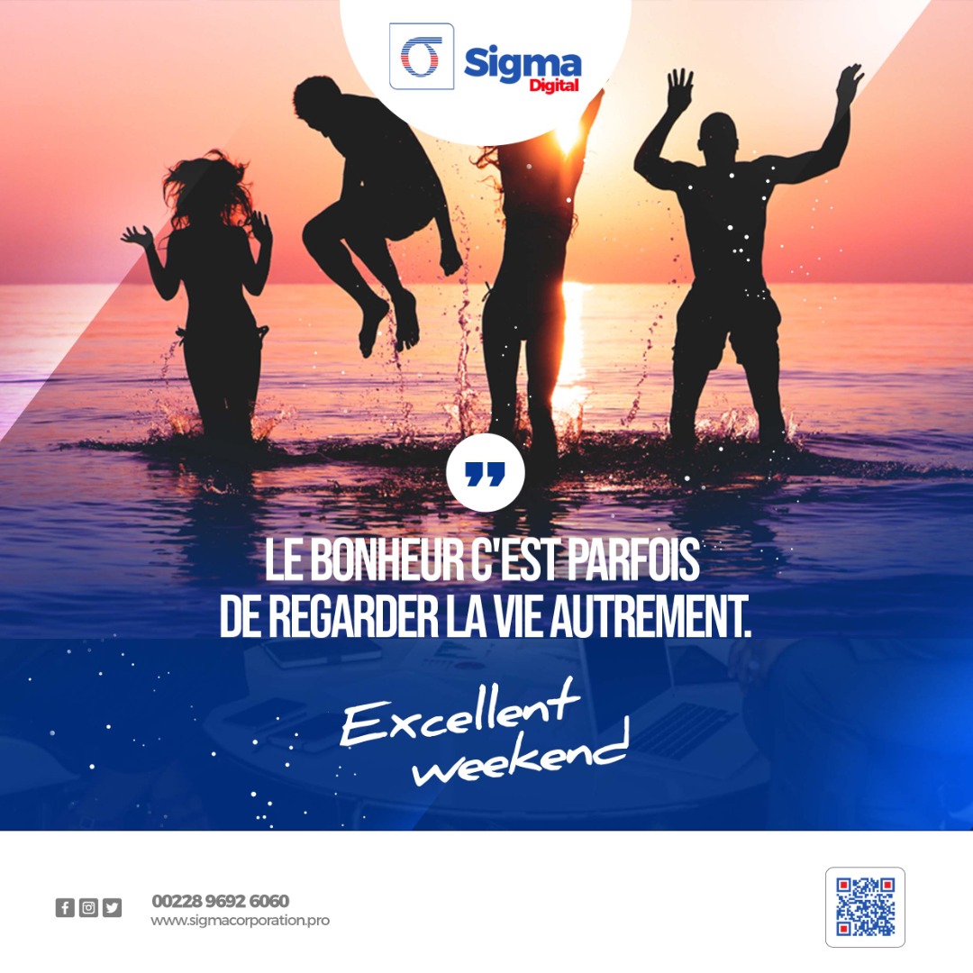 sigmacorpafric's tweet photo. Sigma Corporation vous souhaite un excellent Weekend !
#sigmacorporation #sigmadigital #motivation #weekend https://t.co/eWRWC1x4Oi