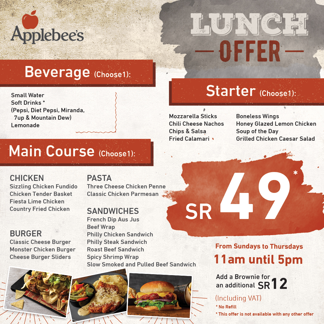 Applebee's KSA on Twitter "We got some amazing news for you... Our 