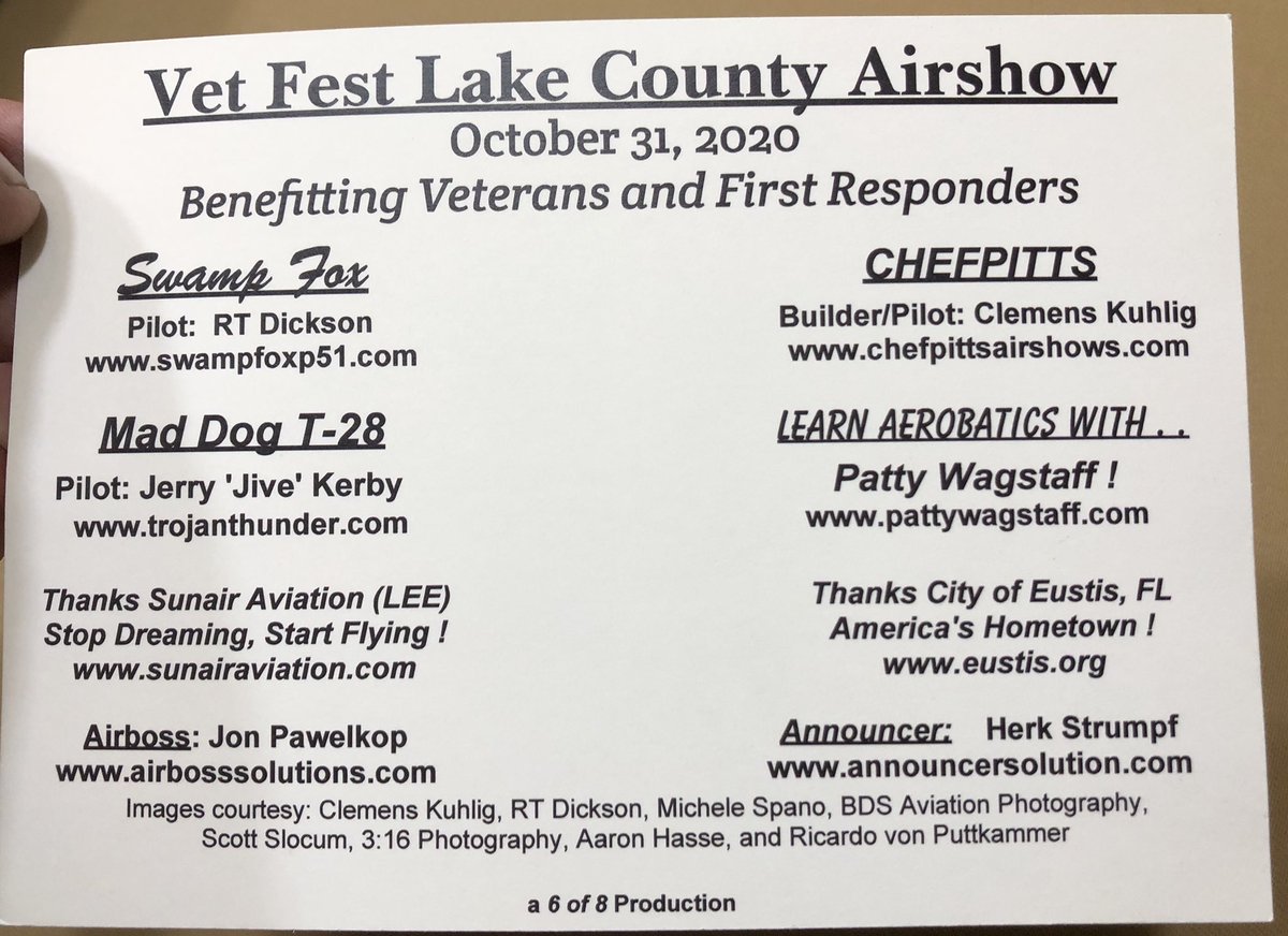 Postcards are in for Vet Fest 2020 ! I designed the cards specifically for this event.  Look for them at the Show! <a href="/ChefpittsA/">Chefpitts Airshows</a> @pattyaerobatics <a href="/SwampFoxP51/">SwampFoxP51</a> <a href="/flyJivefly/">fly Jive fly</a>