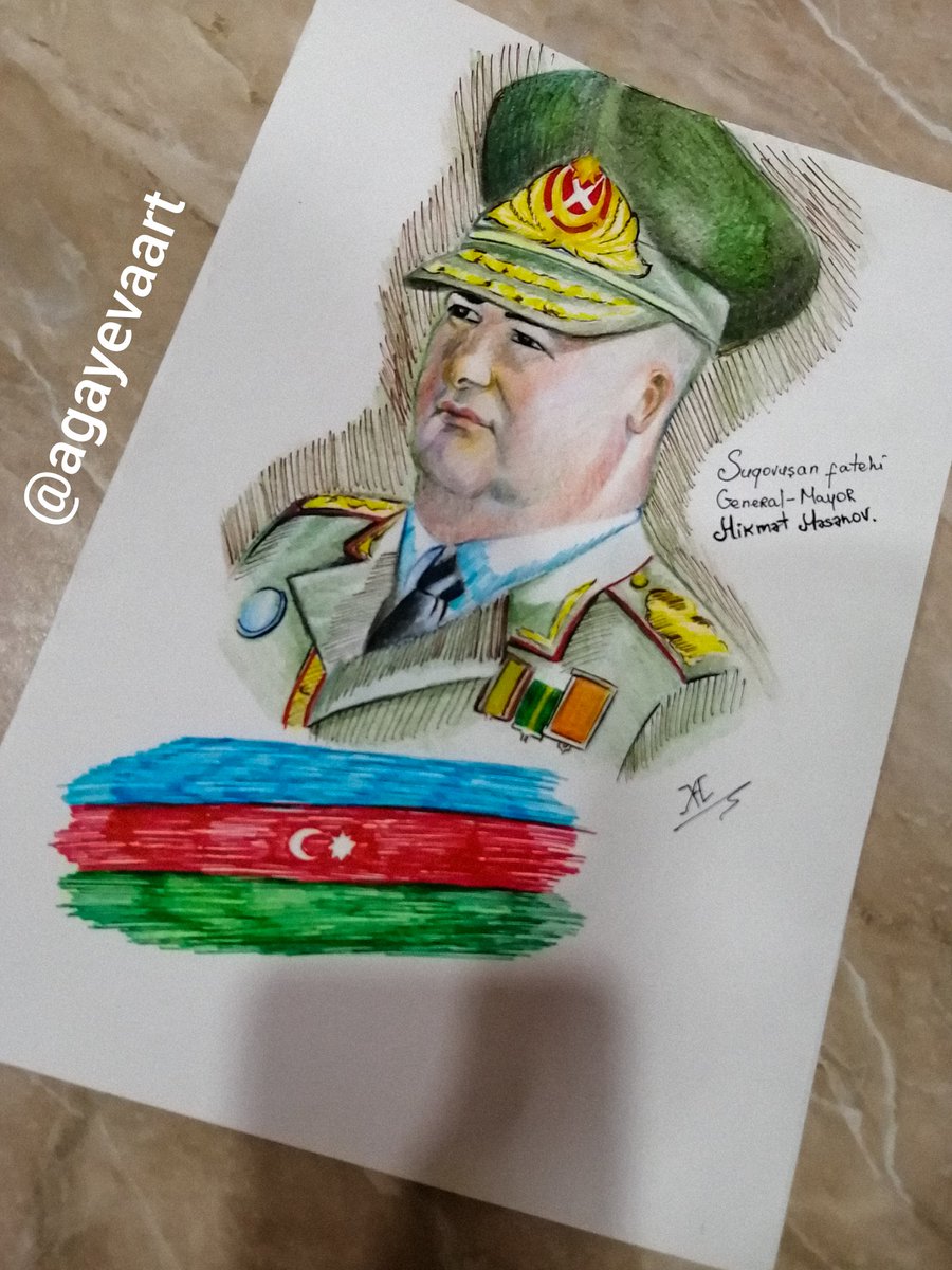 Suqovuşan fatehi, General-Mayor, 1-ci ordu korpusu komandiri Hikmət Həsənov 🇦🇿
#suqovuşan #madagiz #hikməthəsənov  #artstag #artsanity #azerbaijan_art #aztagram #vscoartist #vscocam #vscoazerbaijan #vsco #vscogood #baku  #bakuart #bakucity #karabakhisazerbaijan #soldier