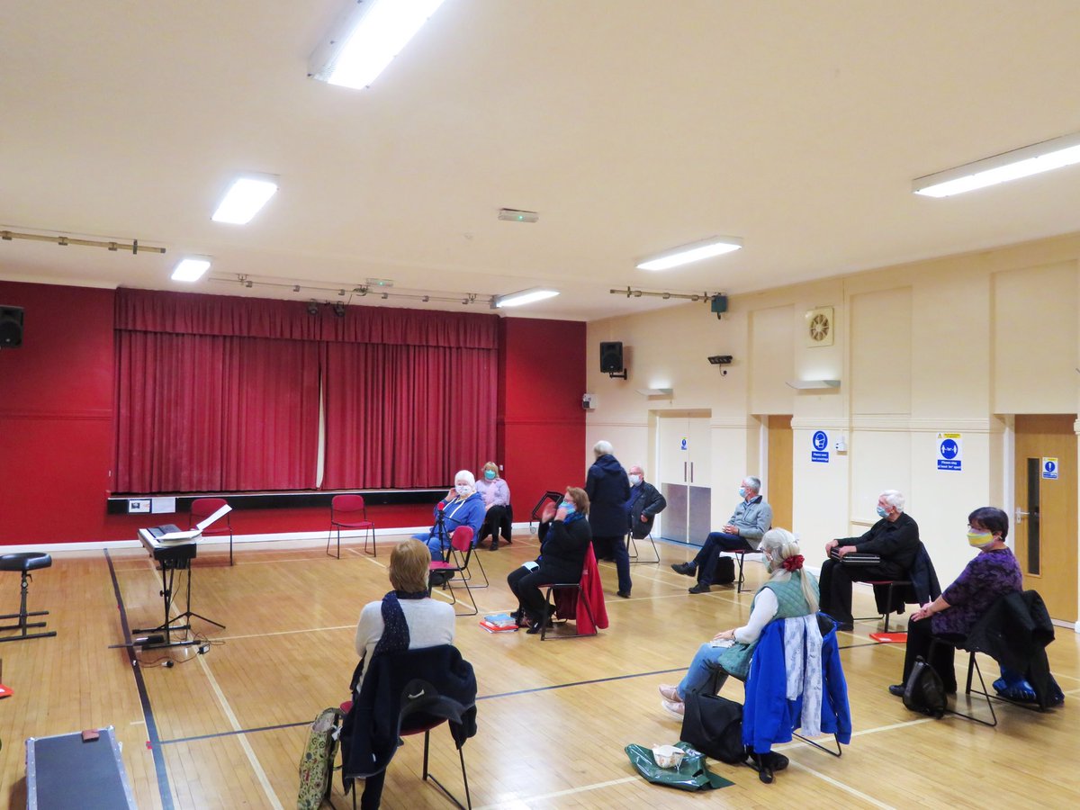 NewsteadSingers's tweet photo. All masked up and ready to sing. #liverehearsal #backtosinging https://t.co/gmwdp7abtx