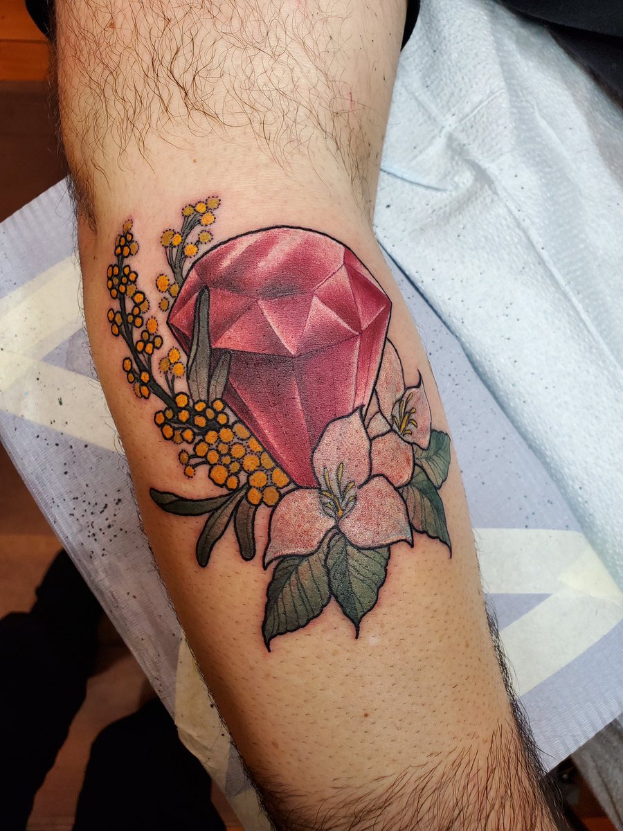 Aggregate more than 117 ruby birthstone tattoo latest