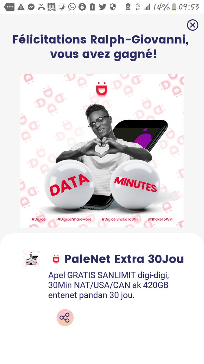 GiovaInfos's tweet photo. Ou souke jodia deja?
@DigicelHT mèt beton https://t.co/YOS7JzOeUX
