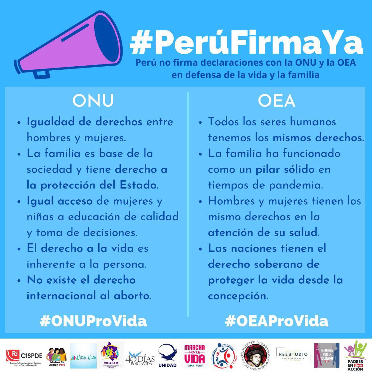 CorVidaFam's tweet photo. Desde #Arequipa Nos sumamos solicitando a:
@CancilleriaPeru
@VicAZeballos
@ONUPeru
@OEA_Oficial
@pcmperu
Que firme las declaraciones con la ONU Y LA OEA en defensa de la vida y la familia.
#PerúFirmaYa 🙌 https://t.co/itYD4f9rx4