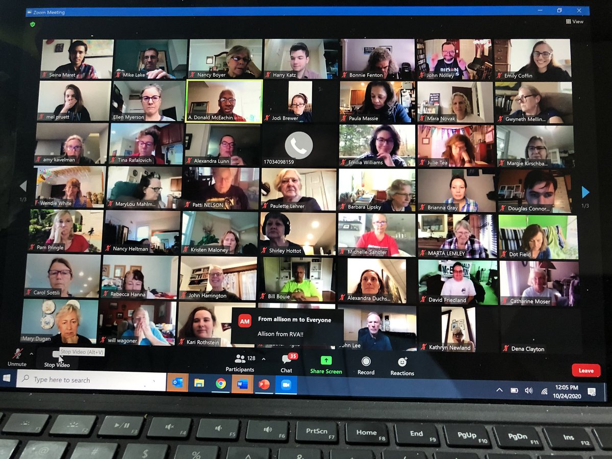 #GOTV efforts underway in Virginia— thank you @RepMcEachin for kicking things off for us today. #JoeBiden #BidenHarrisLandslide2020