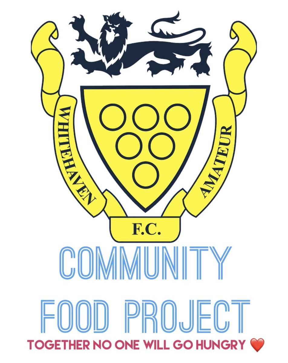 whitehavenafc's tweet image. Very pleased to announce that with the support of both our youth and seniors in addition to our coaches, committee, directors and local businesses we will be offering a community food project for next week and lunching our food bank donation point for Christmas early.
