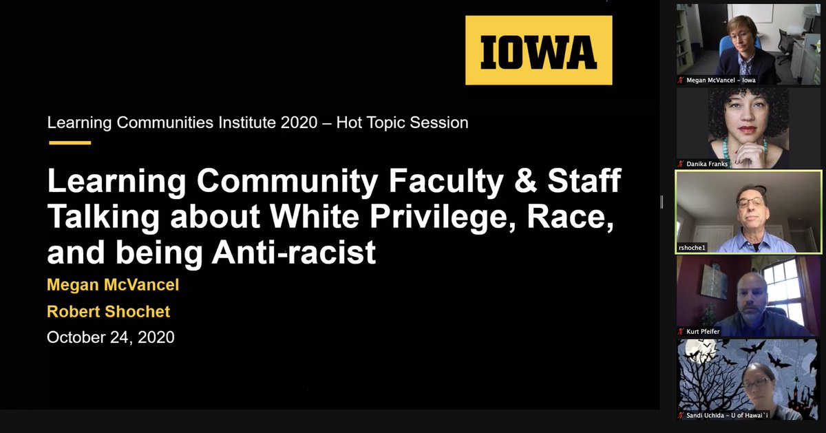 LearnComm_MedEd's tweet image. #2020LCI Talking about #WhitePrivilege , #race, and being #AntiRacist with Megan McVancel and Robert Shochet.  #MedEd #LCIAnnualconference