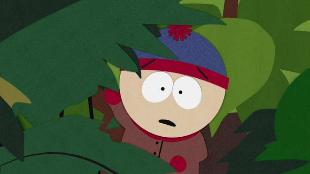 DailyMarsh's tweet image. Stan (ascared of snakes)
[Season 3, Episode 1: "Rainforest Shmainforest"]