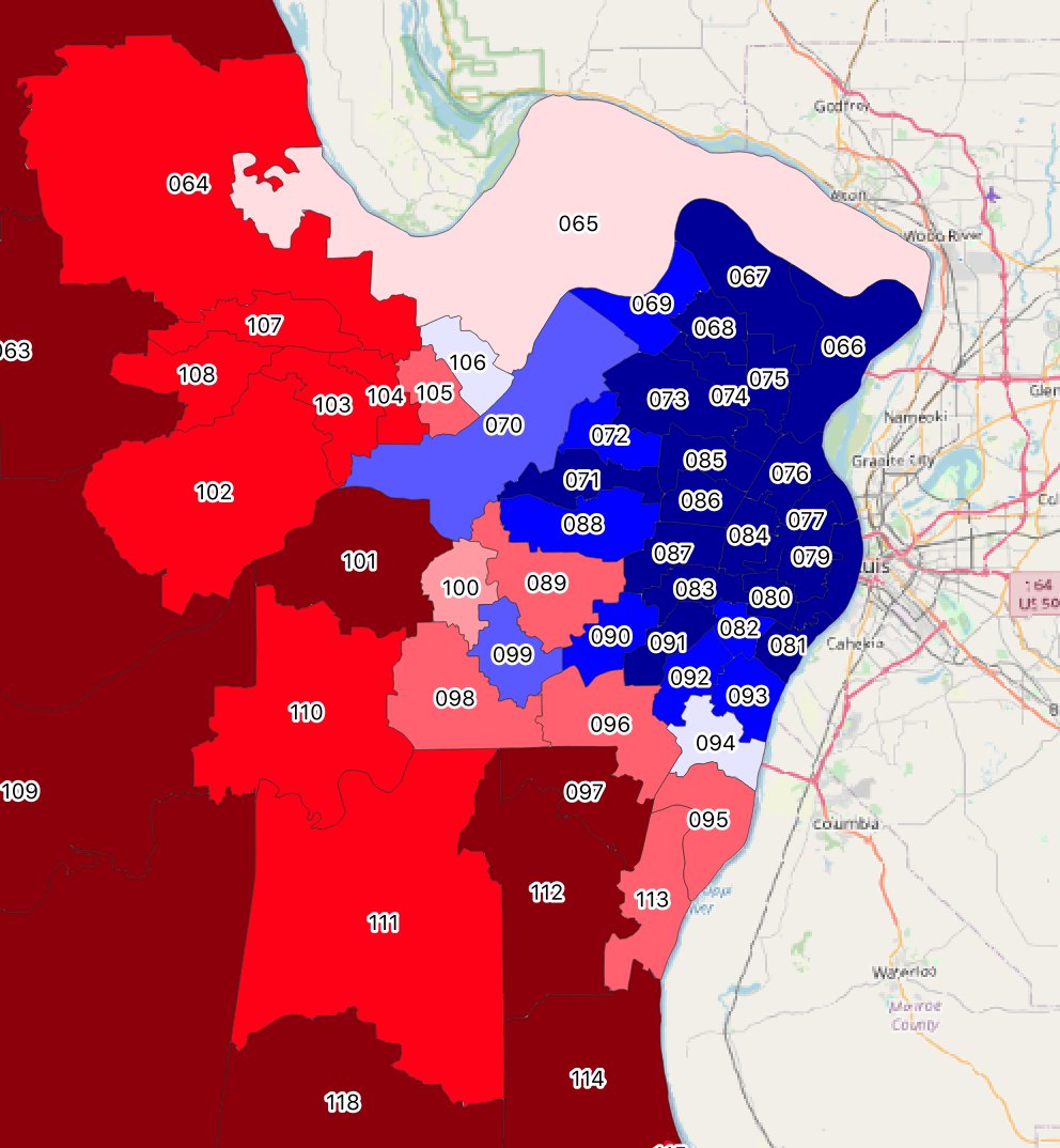 Insets of the STL and KC metro areas.