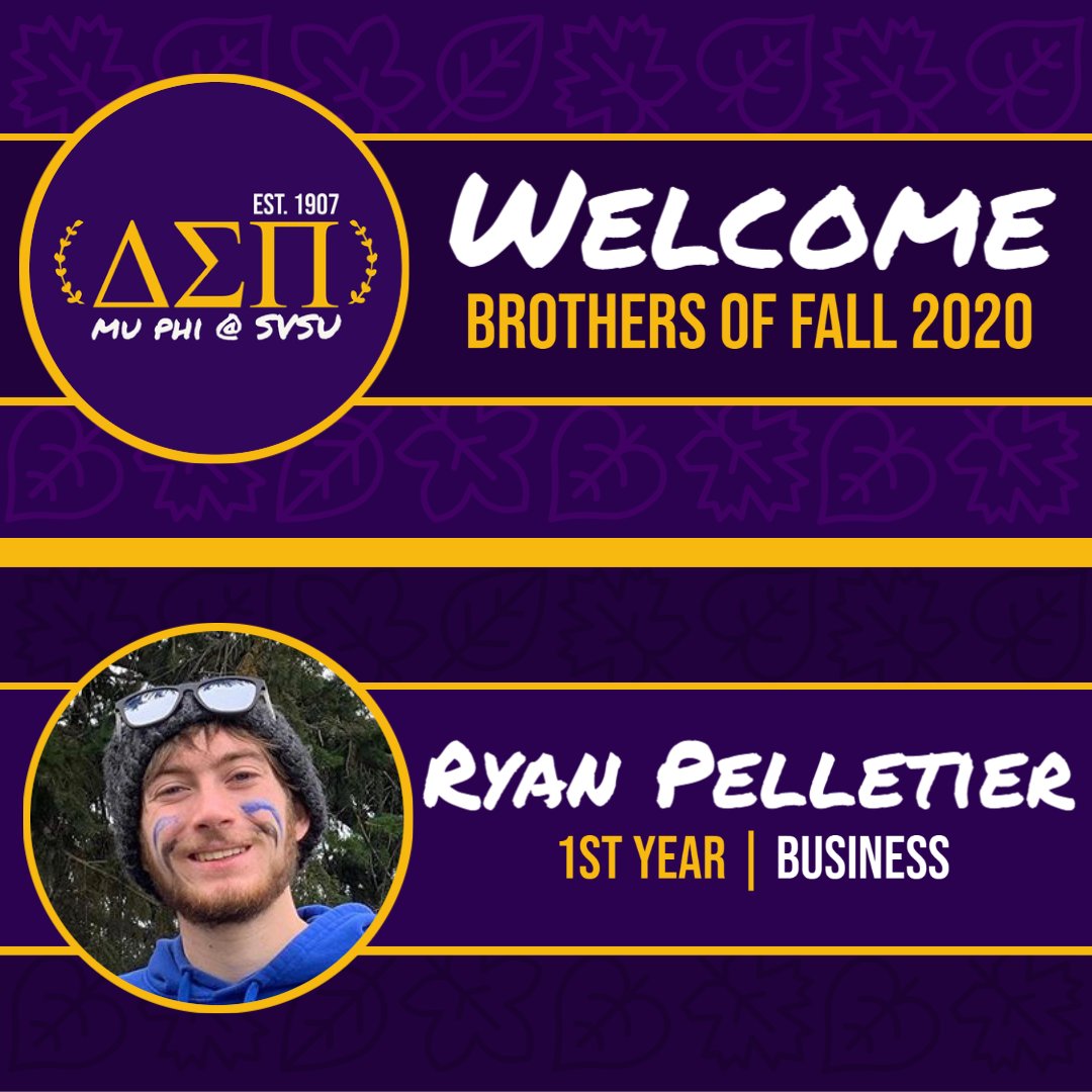DSP_SVSU's tweet photo. 💜Initiation Day💛
A big congratulations to our first fully virtual pledge class; we’re so happy to call you brothers!
#muphi #deltasigmapi #dsp https://t.co/LjbCseGhHm