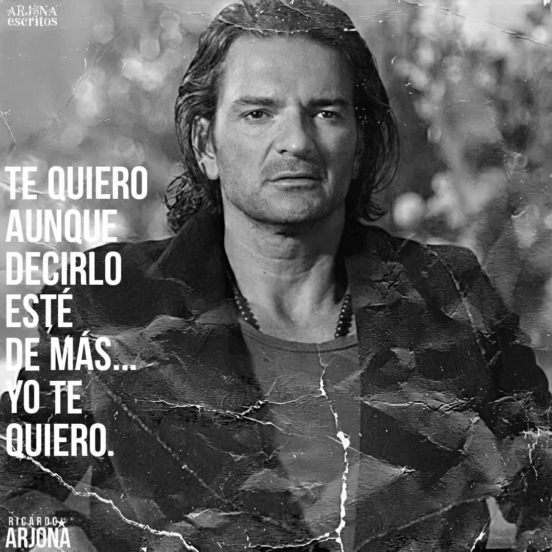 Arjona Escritos on X: Yo te quiero más hoy que te entiendo menos. Tú me  entiendes más, pero me quieres poco. ⋆Eɴ ᴠɪᴅᴀ🎙༄✮⋆ @Ricardo_Arjona   / X