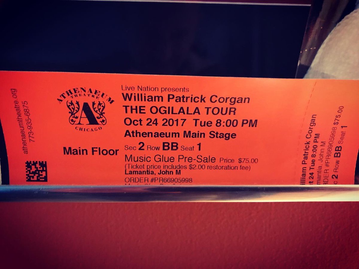 johnlamantia74's tweet photo. #Ogilala 3 years ago! #billycorgan #chicago @Billy @SmashingPumpkin #smashingpumpkins https://t.co/B8DpvJDjve