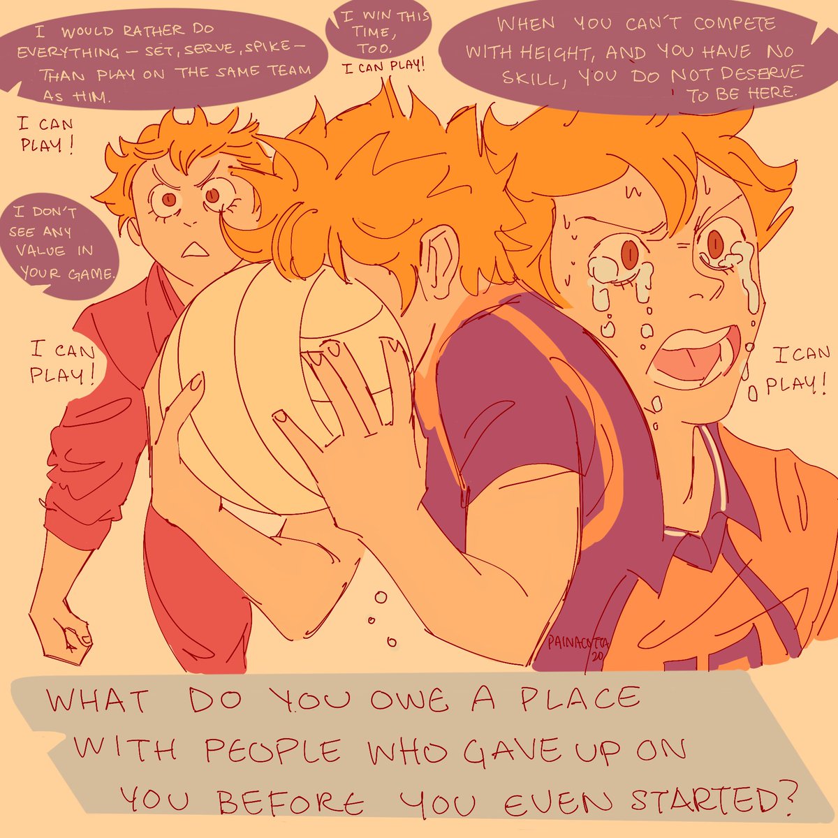 a future convo between kindred spirits (1/2)  #Haikyuu  #haikyuufanart  #oihina