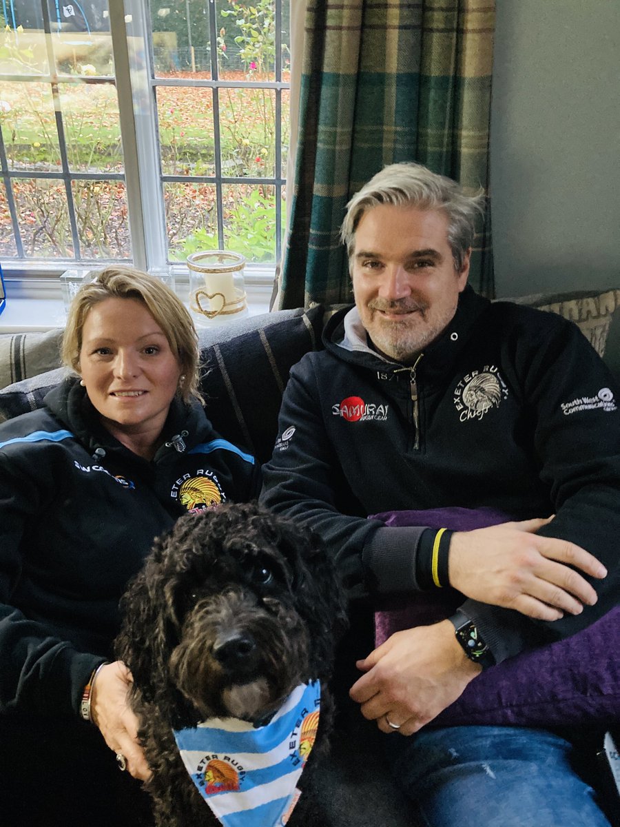 ⁦<a href="/btsport/">TNT Sports</a>⁩ Full support here with our dog Baxter! 🏉❤️