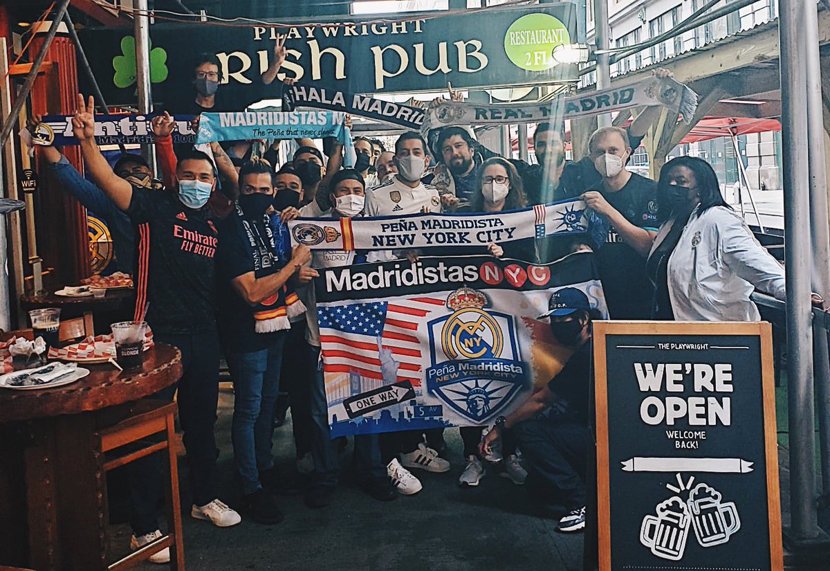 Peña Madridista NYC (@madridistasnyc) on Twitter photo Great match at <a href="/playwright35th/">Playwright Irish Pub</a> 
It’s always amazing to be with you all, supporting our <a href="/realmadrid/">Real Madrid C.F.</a> 
Great performance, confident win. +3 points. 
Hala Madrid
#ElClasico #RealMadrid #football #soccer #nyc #newyork #madridistas Great match at <a href="/playwright35th/">Playwright Irish Pub</a> 
It’s always amazing to be with you all, supporting our <a href="/realmadrid/">Real Madrid C.F.</a> 
Great performance, confident win. +3 points. 
Hala Madrid
#ElClasico #RealMadrid #football #soccer #nyc #newyork #madridistas