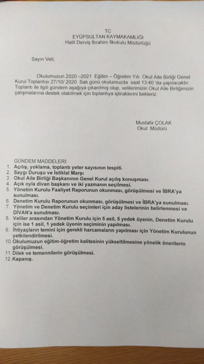 Bütün Halit Derviş Ibrahim Ilkokulu ailesini bekliyoruz